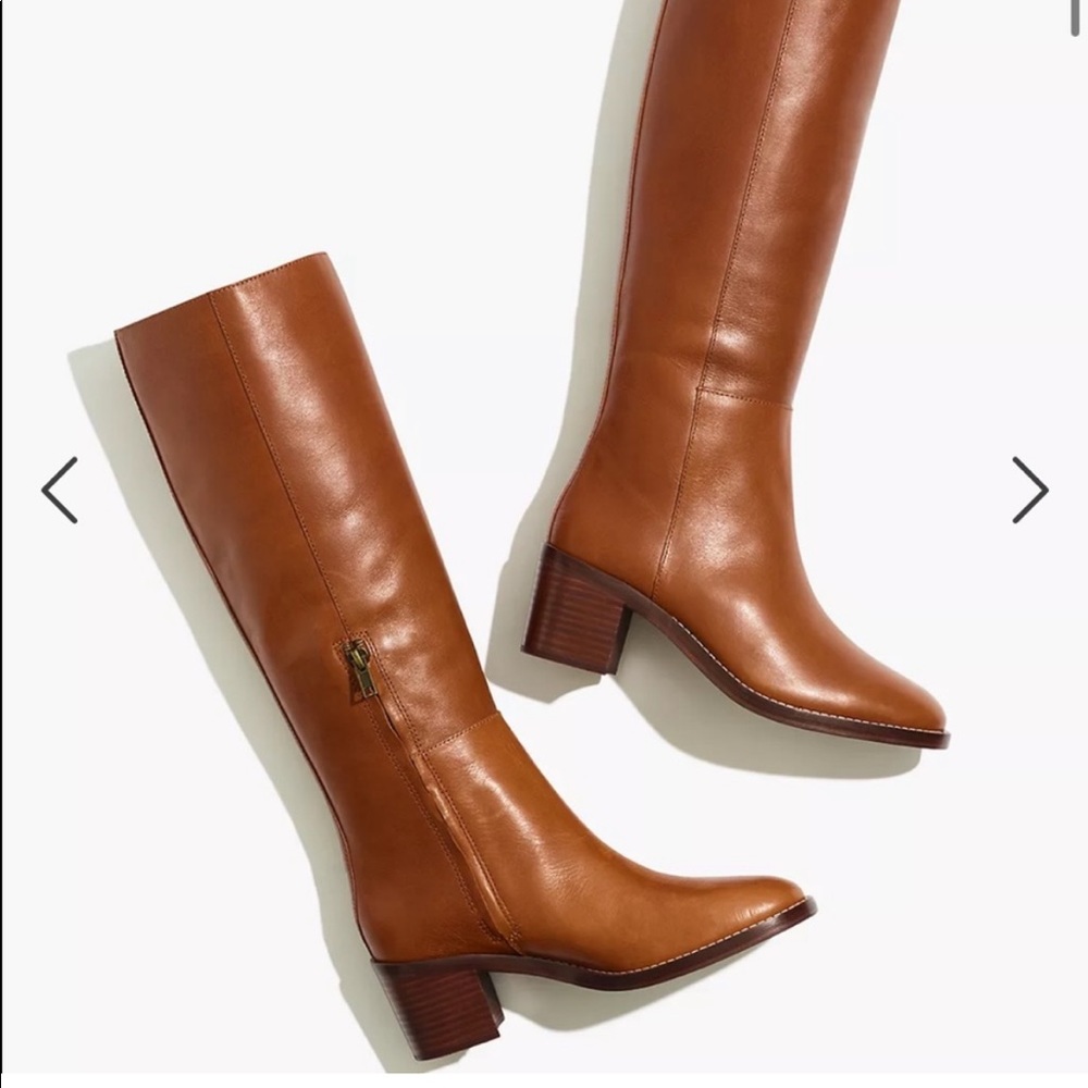 Madewell The Francie Tall Boot in Dried Maple